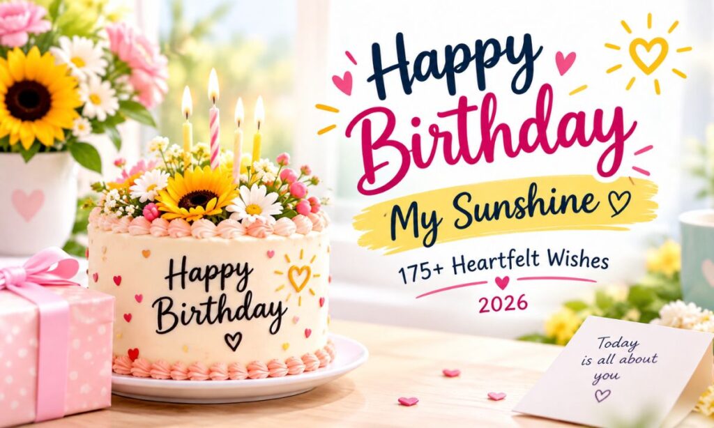 Happy Birthday My Sunshine 175+ Heartfelt Wishes 2026