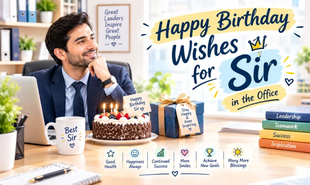 Happy Birthday Wishes for Sir in the Office