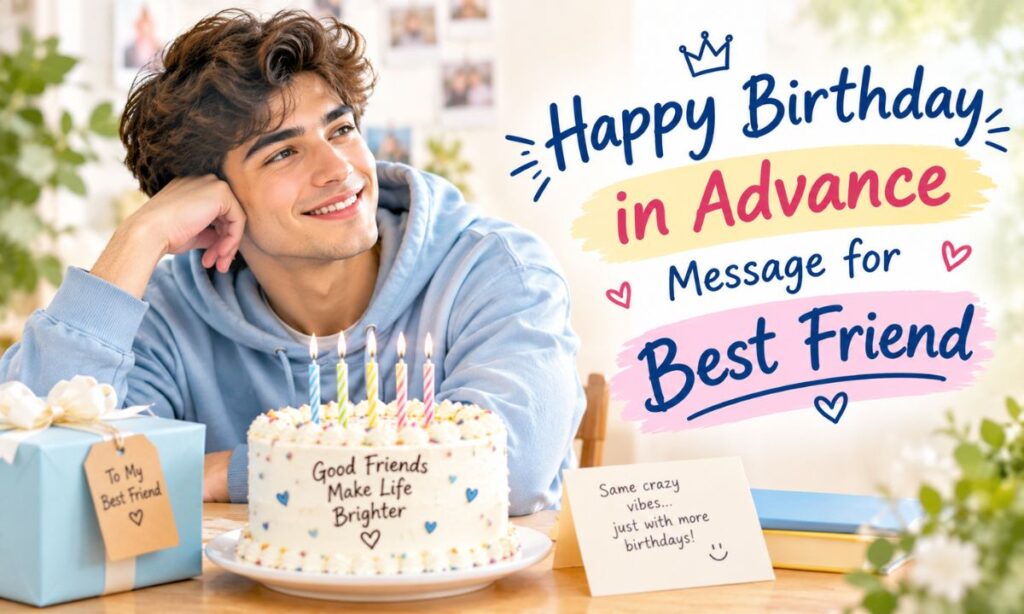 Happy Birthday in Advance Message for Best Friend