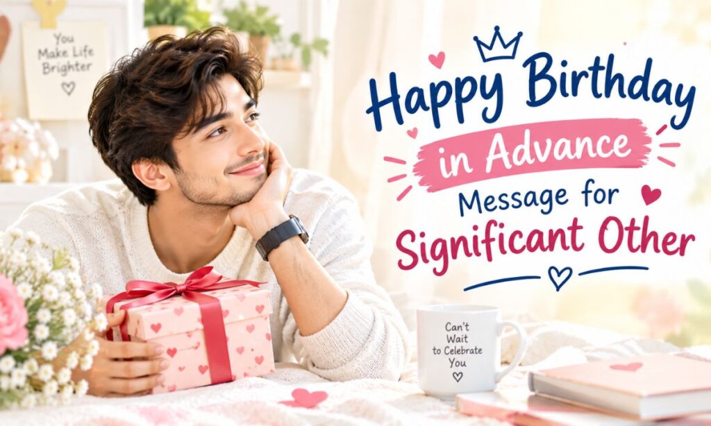 Happy Birthday in Advance Message for Significant Other