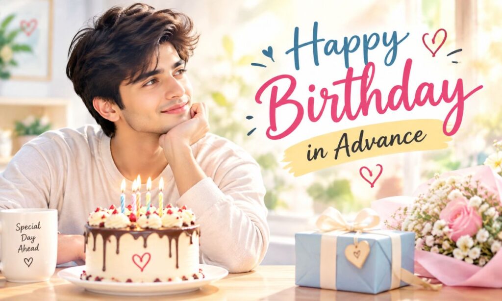 Happy Birthday in Advance Message for Social Media