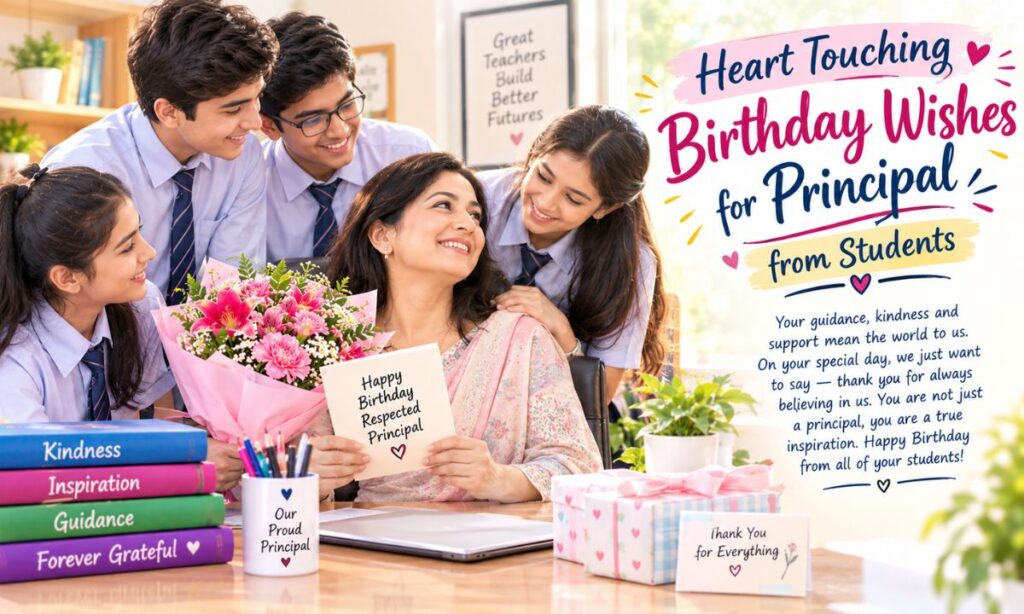 Heart Touching Birthday Wishes for Principal from Students