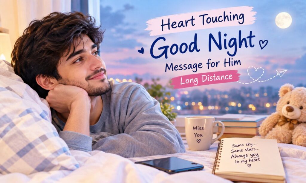 Heart touching good night message for him long distance