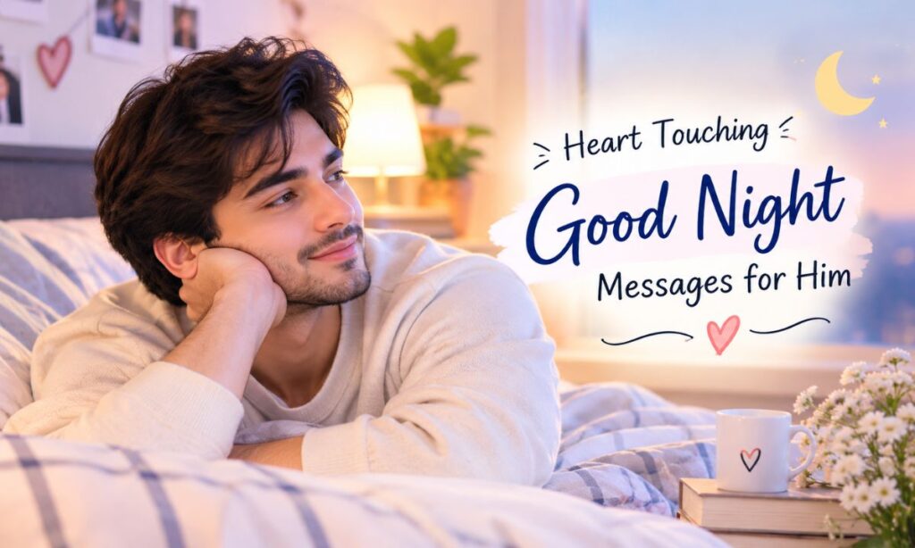 Heart touching good night messages for him