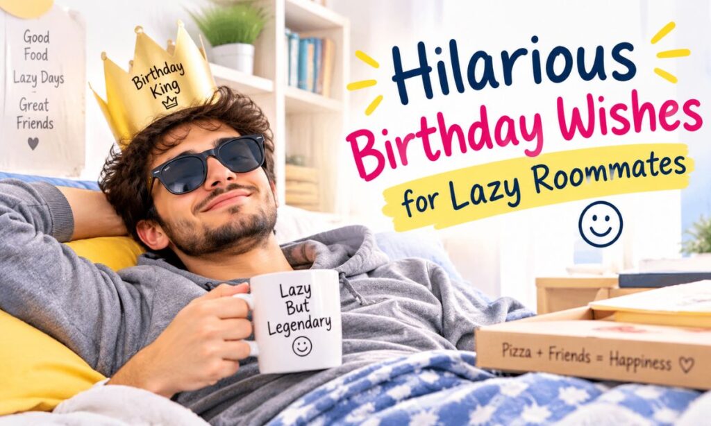 Hilarious Birthday Wishes for Lazy Roommates
