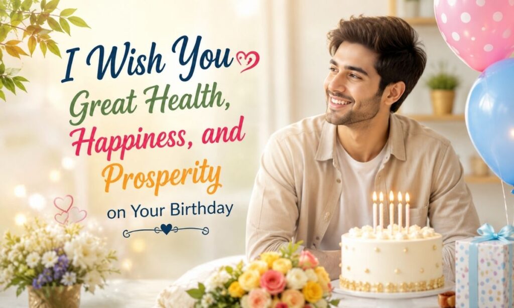I Wish You Great Health, Happiness, and Prosperity on Your Birthday