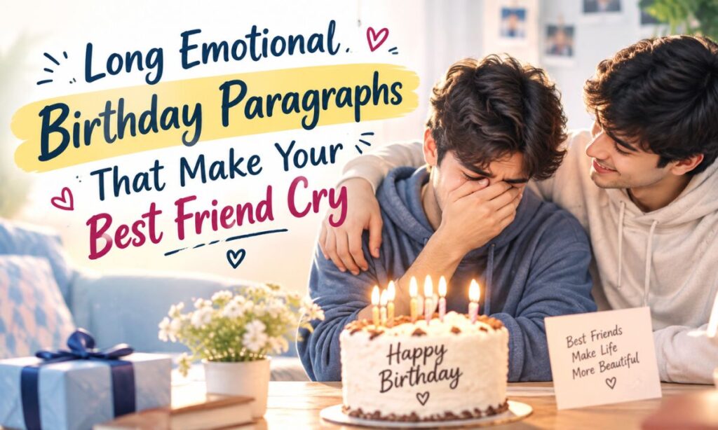 Long Emotional Birthday Paragraphs That Make Your Best Friend Cry