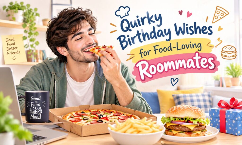 Quirky Birthday Wishes for Food-Loving Roommates