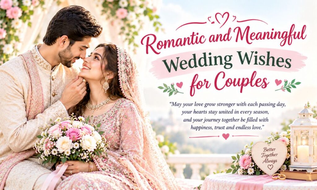 Romantic and Meaningful Wedding Wishes for Couples