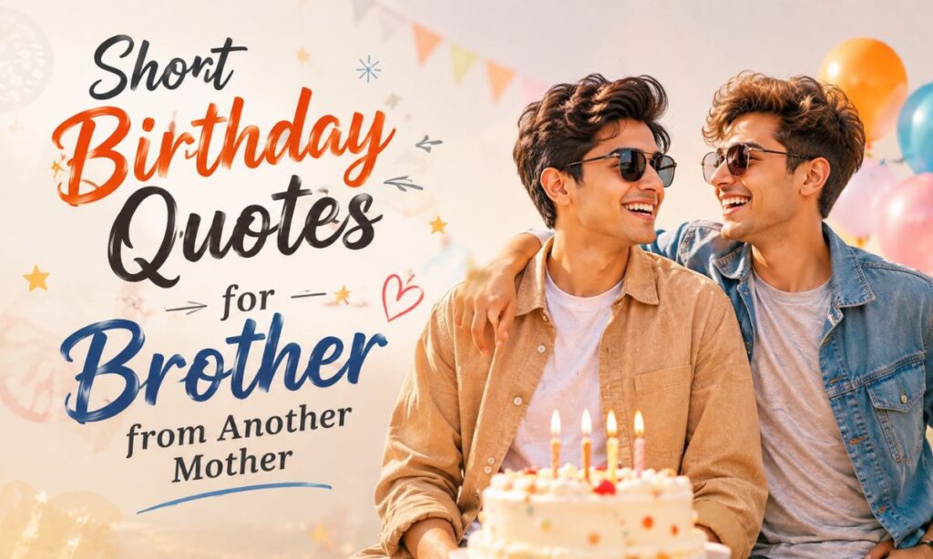 Short Birthday Quotes for Brother from Another Mother