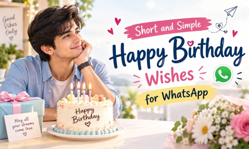 Short and Simple Happy Birthday Wishes for WhatsApp