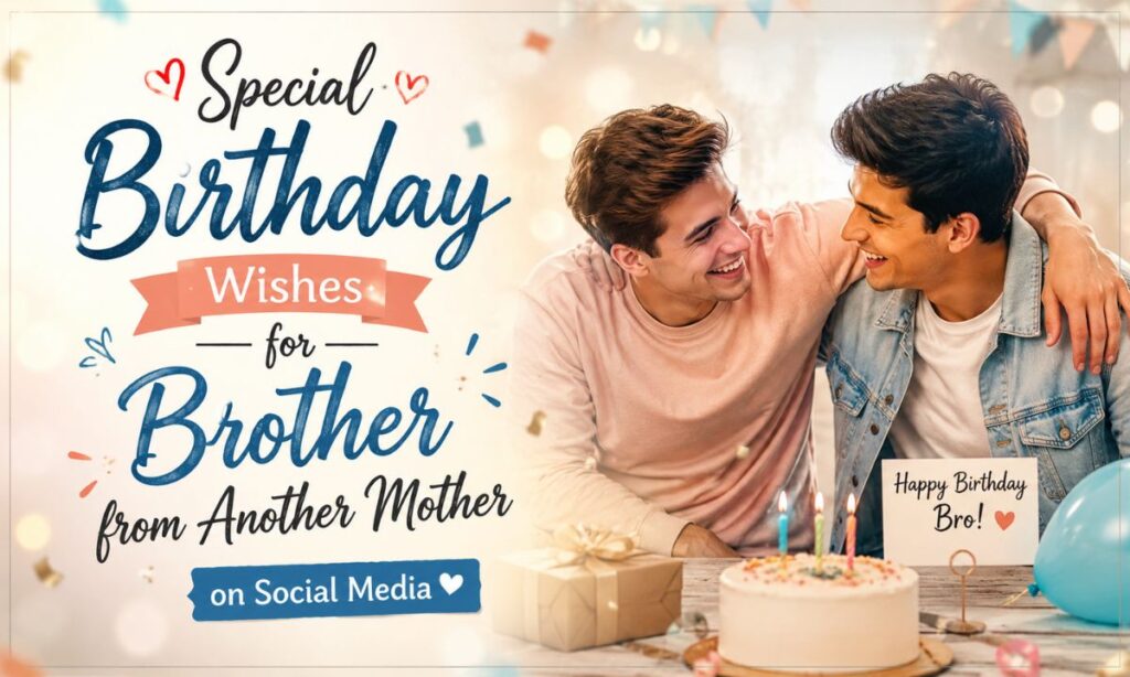 Special Birthday Wishes for Brother from Another Mother on Social Media