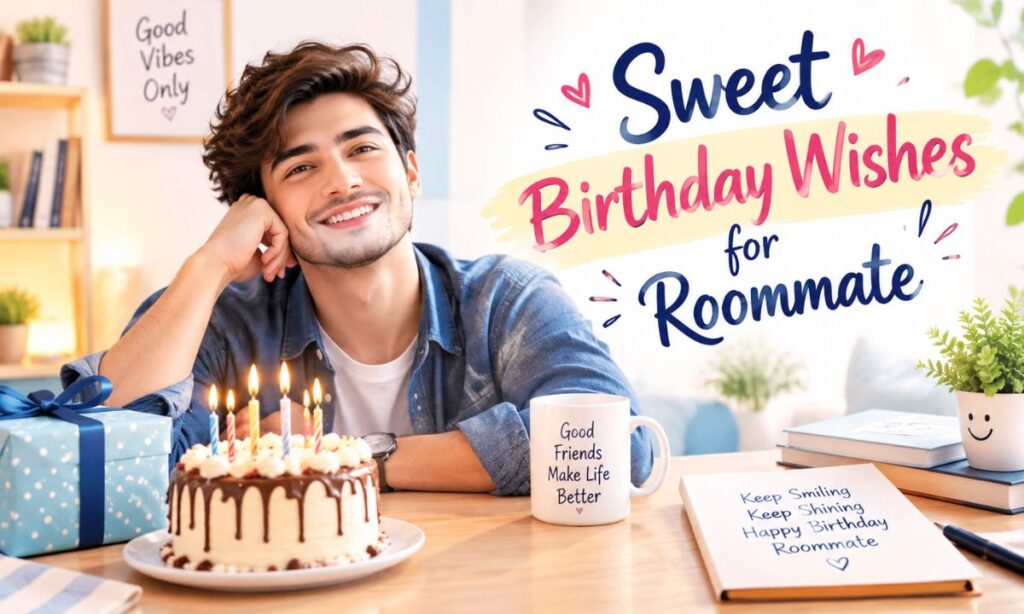 Sweet Birthday Wishes for Roommate
