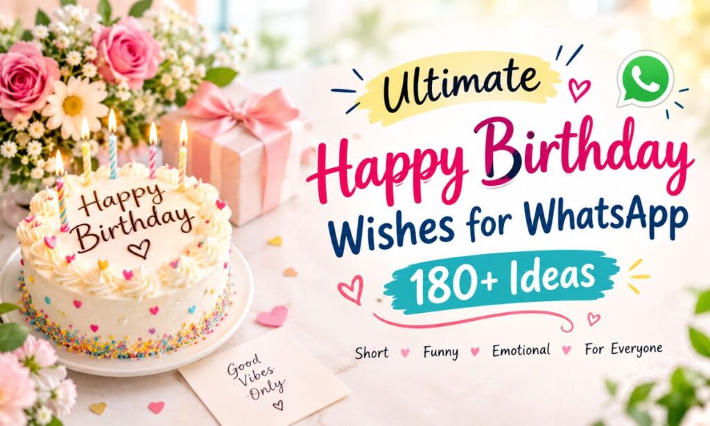 Ultimate Happy Birthday Wishes for WhatsApp – 180+ Ideas