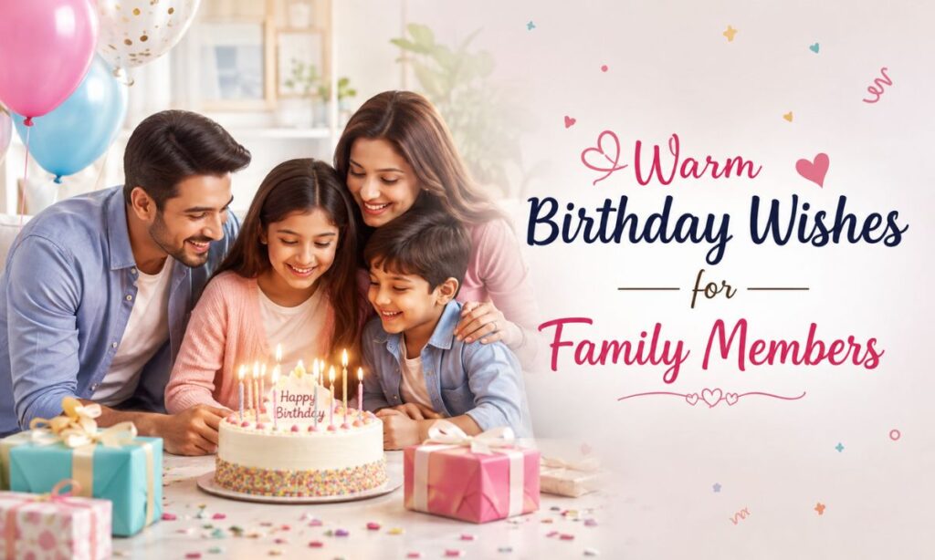 Warm Birthday Wishes for Family Members