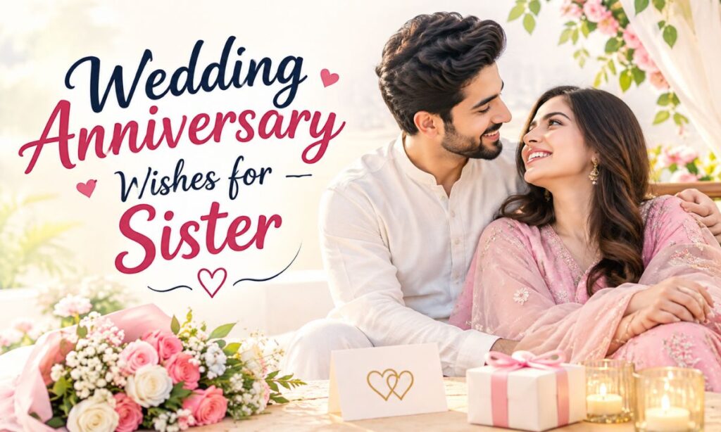 Wedding Anniversary Wishes for Sister