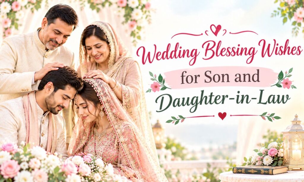 Wedding Blessing Wishes for Son and Daughter-in-Law