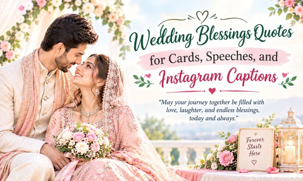 Wedding Blessings Quotes for Cards, Speeches, and Instagram Captions