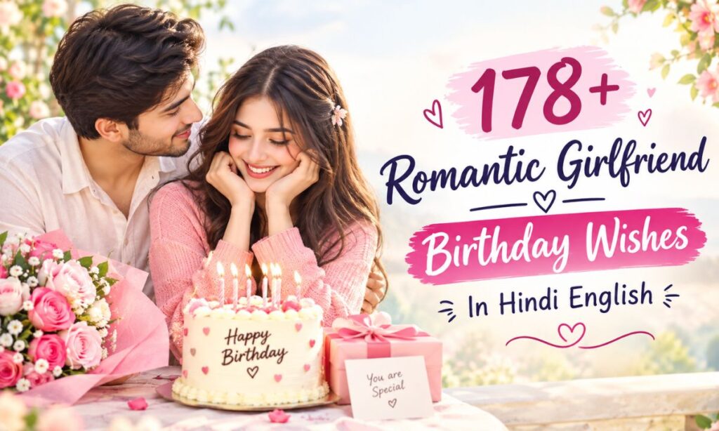 178+ Romantic Girlfriend Birthday Wishes In Hindi English