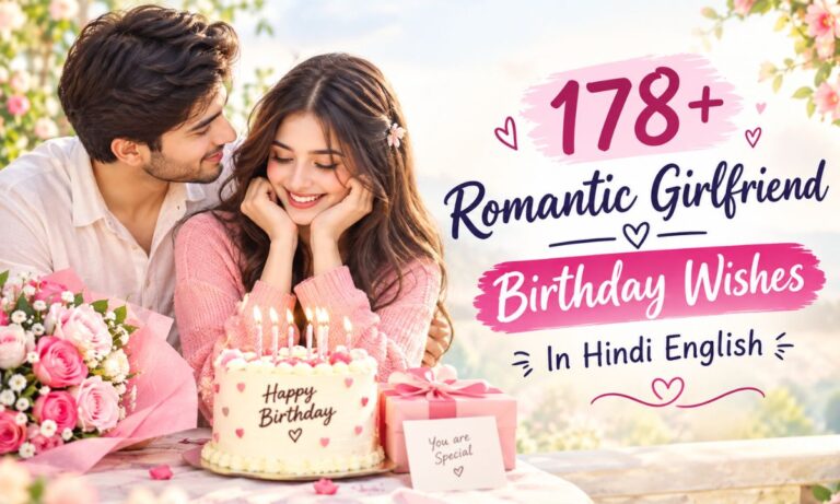 178+ Romantic Girlfriend Birthday Wishes In Hindi English