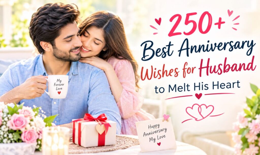 250+ Best Anniversary Wishes for Husband to Melt His Heart