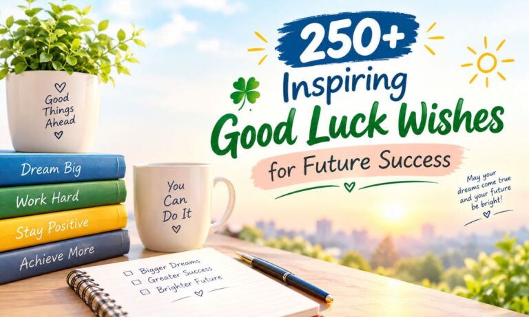 250+ Inspiring Good Luck Wishes for Future Success