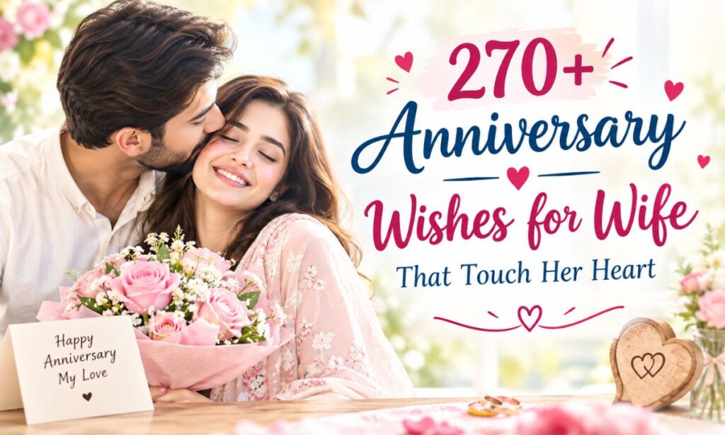 270+ Anniversary Wishes for Wife That Touch Her Heart