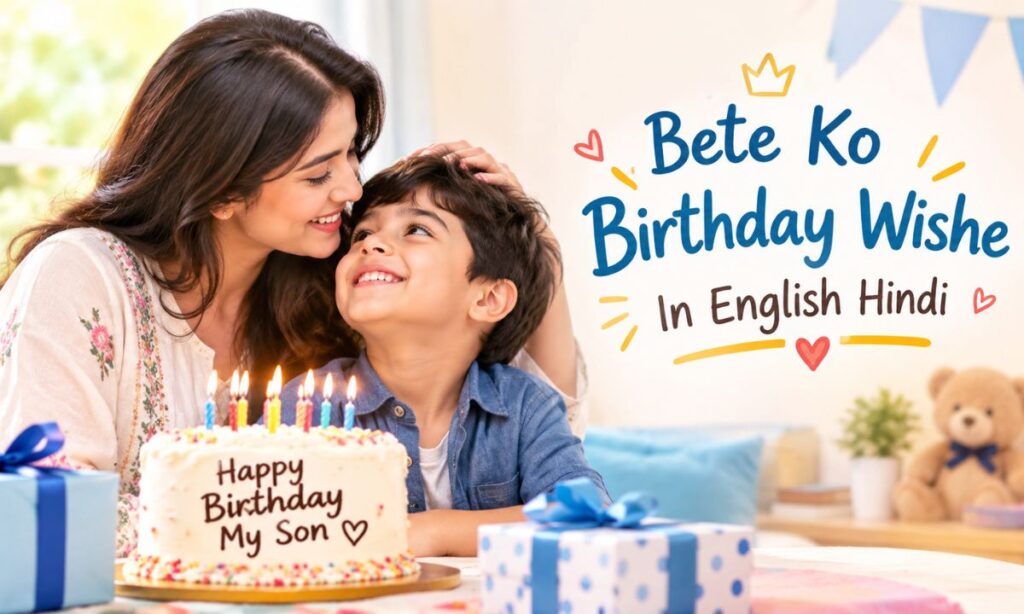 Bete Ko Birthday Wishe In English Hindi