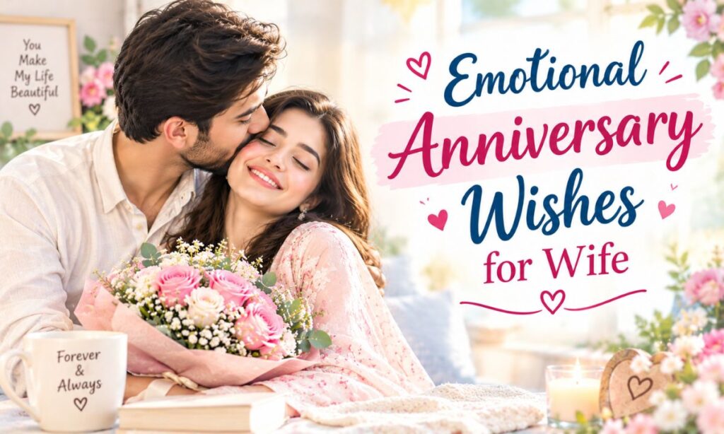 Emotional Anniversary Wishes for Wife