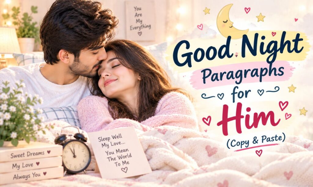 Good Night Paragraphs for Him