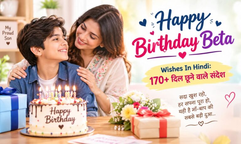 Happy Birthday Beta Wishes In Hindi 170+ दिल छूने वाले संदेश