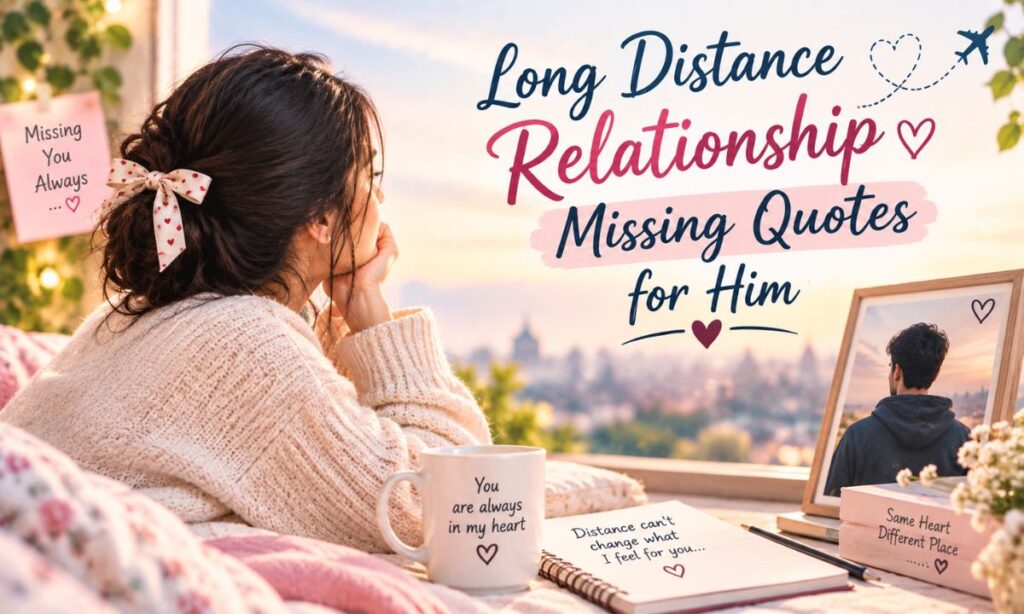 Long Distance Relationship Missing Quotes for Him