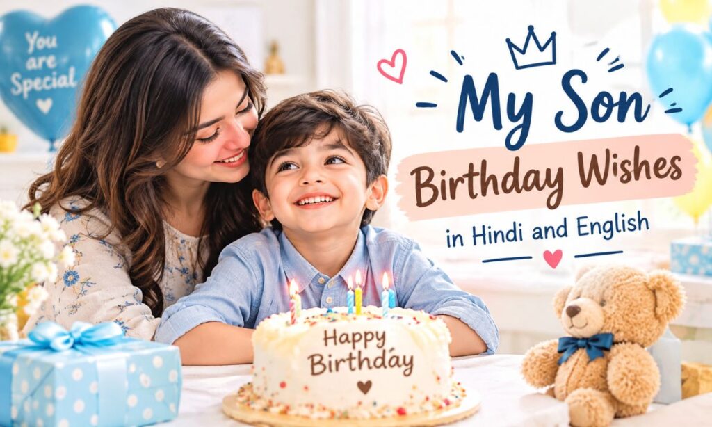 My Son Birthday Wishes In Hindi And English