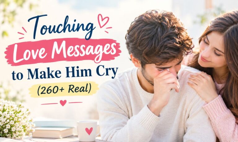 Touching Love Messages to Make Him Cry (260+ Real)