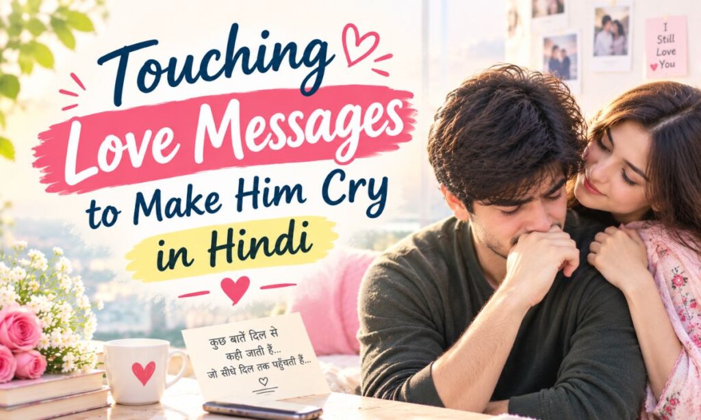 Touching Love Messages to Make Him Cry in Hindi