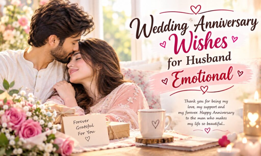 Wedding Anniversary Wishes for Husband Emotional